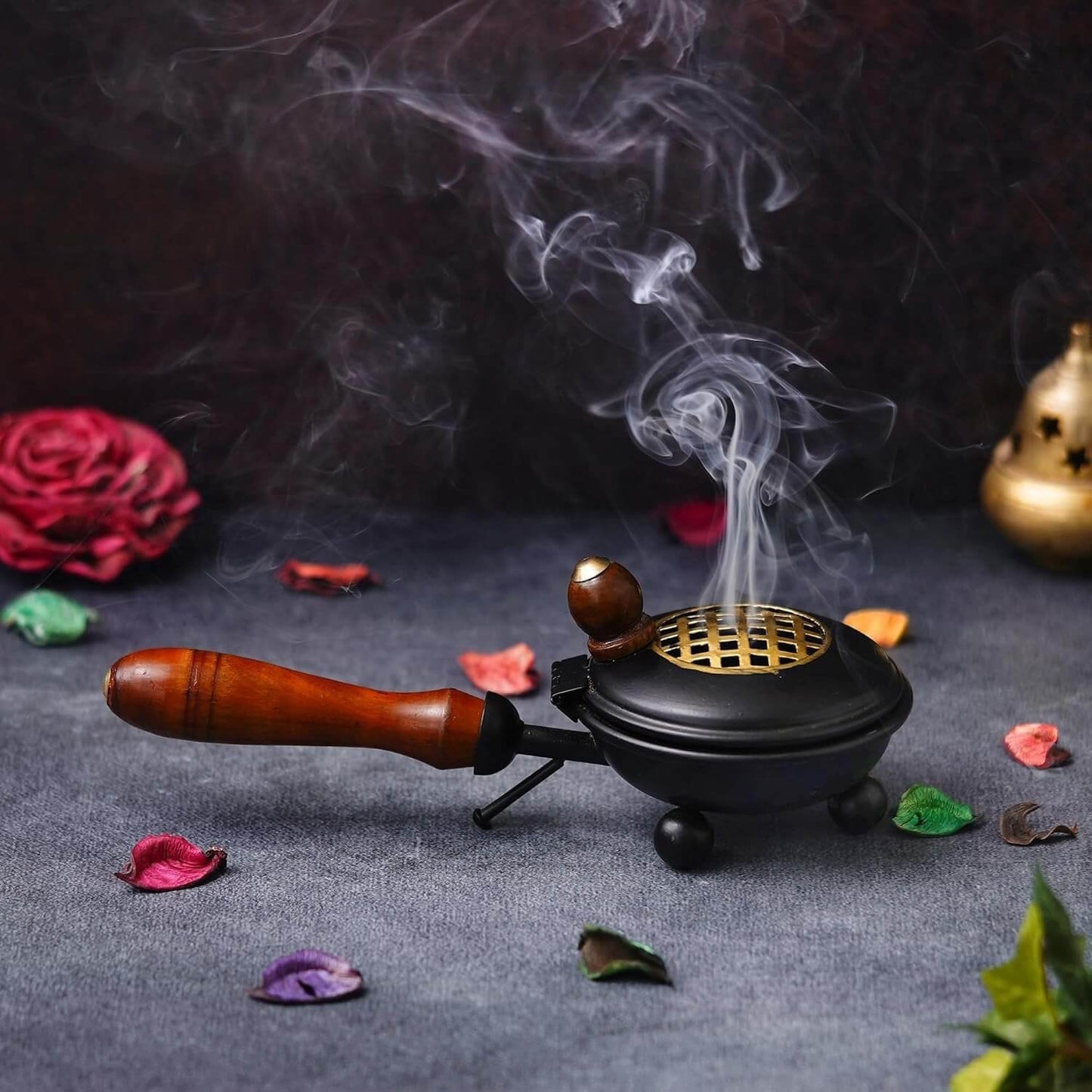 Loban Dani Metal Incense Burner