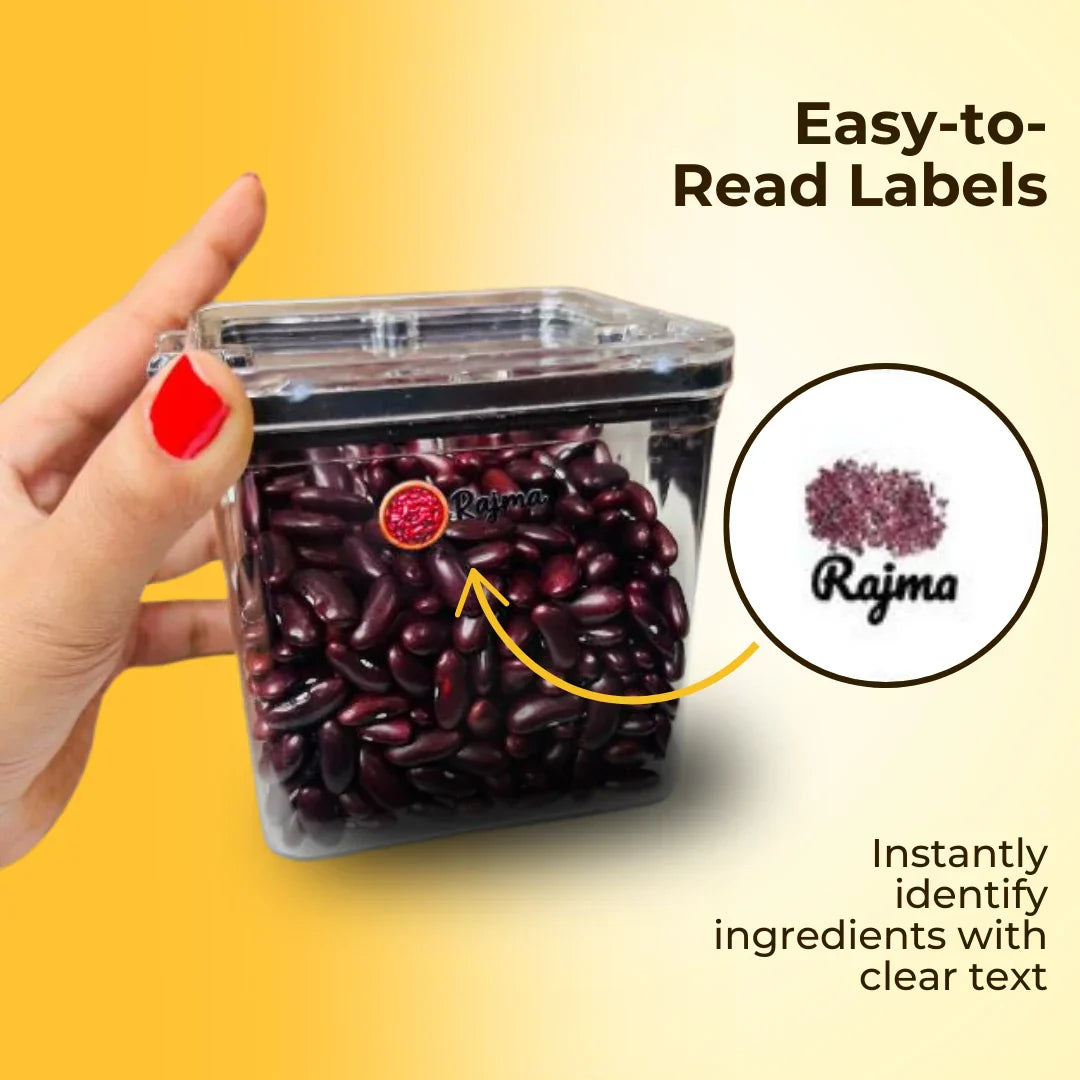 3D Permanent Kitchen Labels | Pintersty Stickers