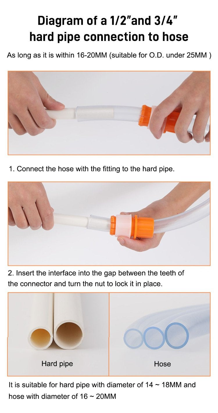 4Pcs Universal Tap Hose Connector