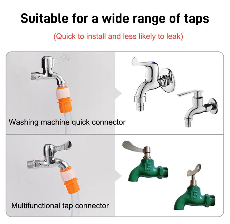 4Pcs Universal Tap Hose Connector