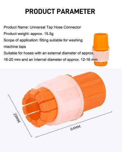 4Pcs Universal Tap Hose Connector