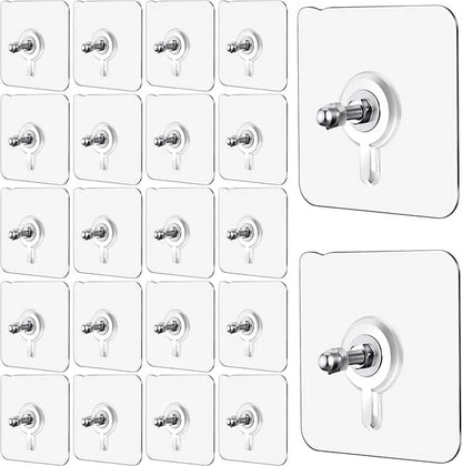 Self Adhesive Heavy Duty Hooks ( Pack Of 40 )