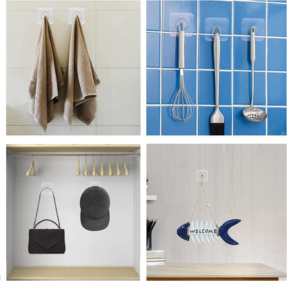 Self Adhesive Heavy Duty Hooks ( Pack Of 40 )