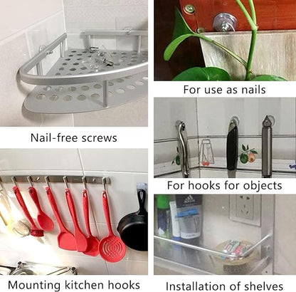 Self Adhesive Heavy Duty Hooks ( Pack Of 40 )