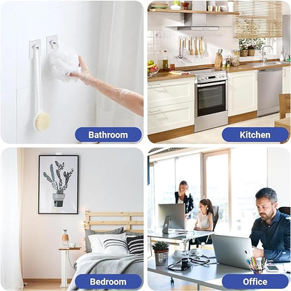 Self Adhesive Heavy Duty Hooks ( Pack Of 40 )