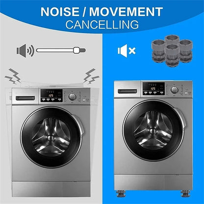 Washing Machine Adjustable Height Footpads ( Pack Of 4 )