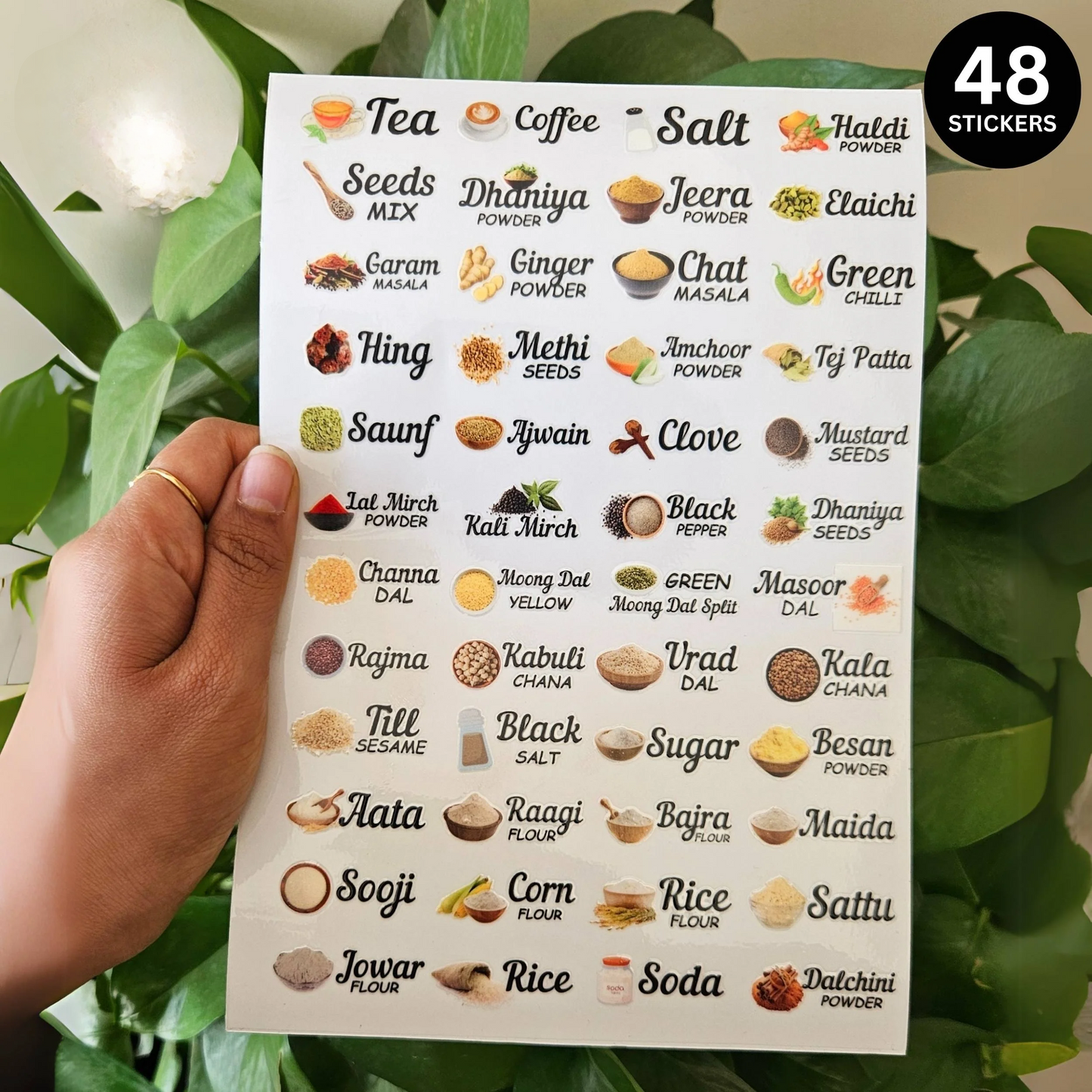 3D Permanent Kitchen Labels | Pintersty Stickers