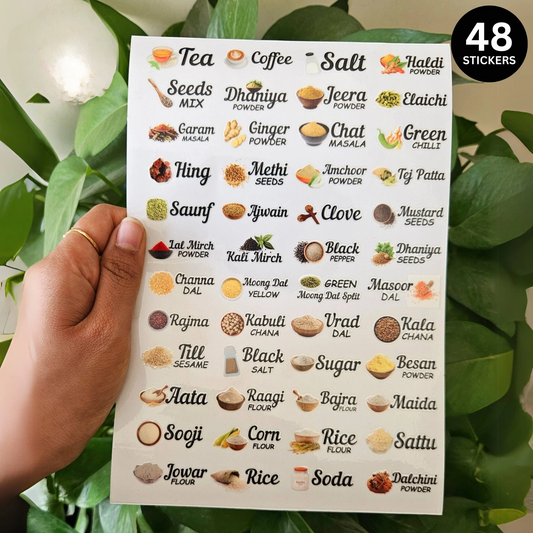 3D Permanent Kitchen Labels | Pintersty Stickers